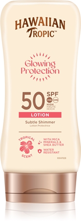 Hawaiian Tropic Glowing Protection Sunscreen Lotion Sun Body Lotion SPF 50