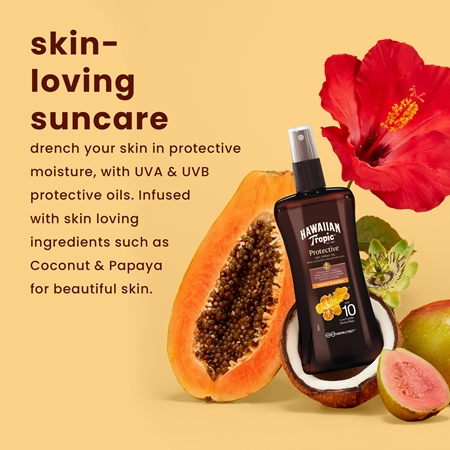 Hawaiian Tropic Protective Dry Oil Spray спрей для засмаги SPF 10