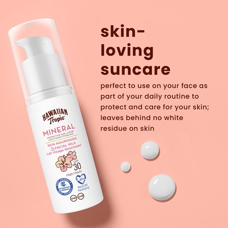Hawaiian Tropic Mineral Protection mleczko do opalania twarzy SPF 30