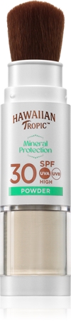 Hawaiian Tropic Mineral Protection Powder Brush ochranný voděodolný opalovací pudr SPF 30