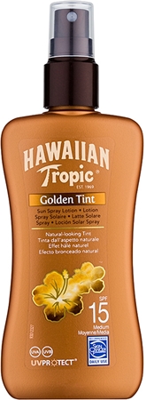 Hawaiian Tropic Golden Tint Sun Spray Lotion SPF 15