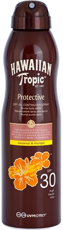 Hawaiian Tropic Protective voděodolný ochranný suchý olej na opalování SPF 30