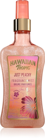 Hawaiian Tropic Perfumes Just Peachy Body Spray with glitter for women
