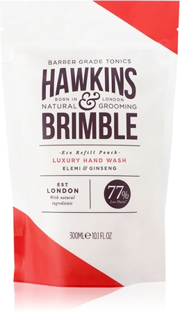 Hawkins & Brimble Luxury Hand Wash Eco Refill Pouch tekuté mydlo na ruky náhradná náplň