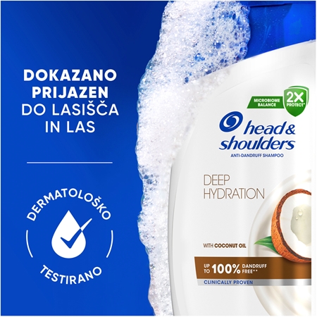 Head & Shoulders Deep Hydration Coconut šampon proti prhljaju