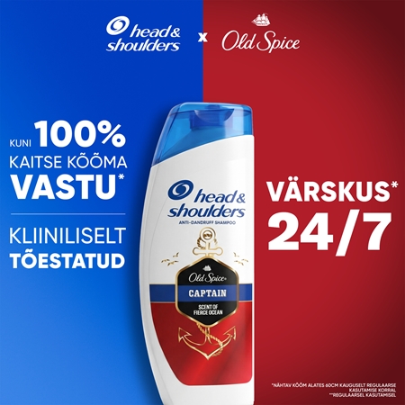 Head & Shoulders Old Spice Captain Kõõmavastane šampoon