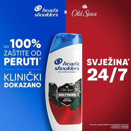 Head & Shoulders Old Spice Wolfthorn šampon protiv peruti
