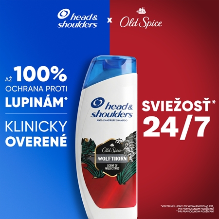 Head & Shoulders Old Spice Wolfthorn šampón proti lupinám