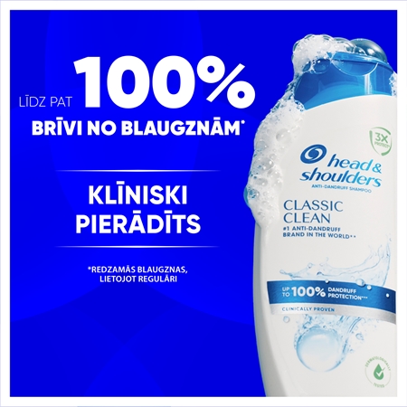 Head & Shoulders Classic Clean Pretblaugznu šampūns