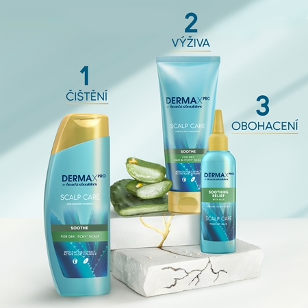 Head & Shoulders DermaXPro Soothe raminamasis šampūnas sausiems plaukams ir jautriai galvos odai nuo pleiskanų