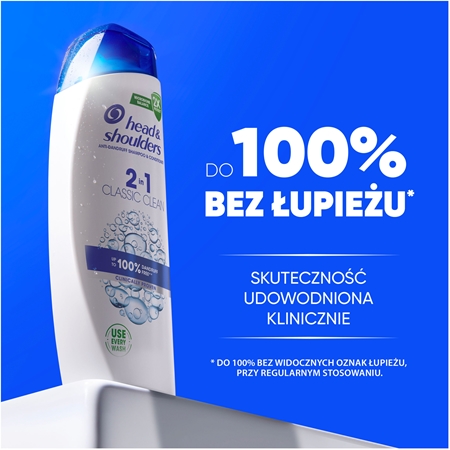 Head & Shoulders Classic Clean 2in1 szampon przeciwłupieżowy 2 w 1