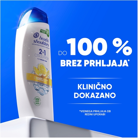 Head & Shoulders Citrus Fresh 2v1 šampon proti prhljaju za mastne lase