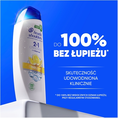 Head & Shoulders Citrus Fresh 2in1 szampon przeciwłupieżowy do włosów przetłuszczających