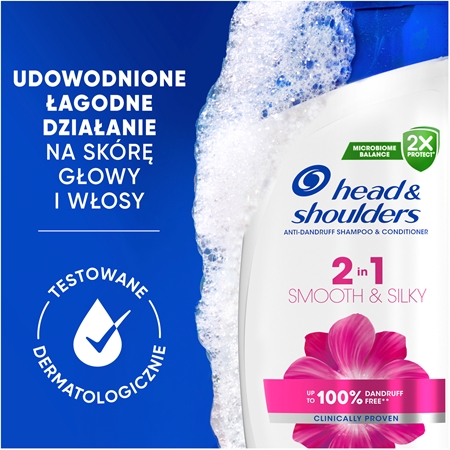 Head & Shoulders Smooth & Silky szampon przeciwłupieżowy 2 w 1
