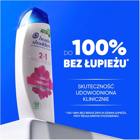 Head & Shoulders Smooth & Silky szampon przeciwłupieżowy 2 w 1