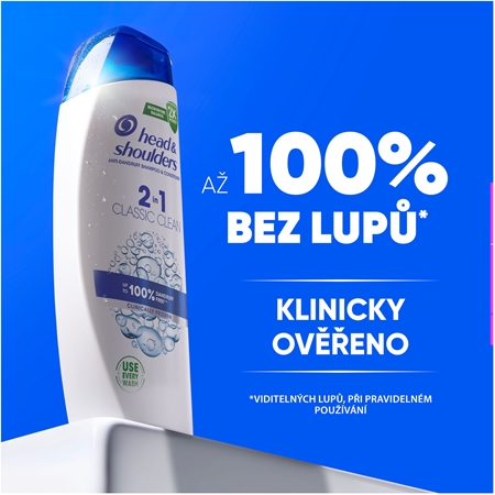Head & Shoulders Classic Clean 2in1 šampon proti lupům 2 v 1