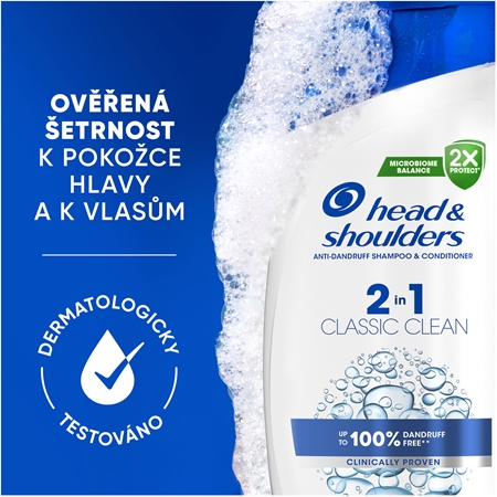 Head & Shoulders Classic Clean 2in1 šampon proti lupům 2 v 1