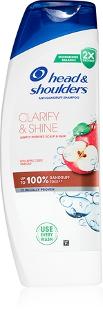 Head & Shoulders Clarify&Shine Apple Cider Kõõmavastane šampoon