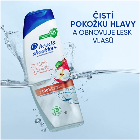 Head & Shoulders Clarify&Shine Apple Cider šampon proti lupům