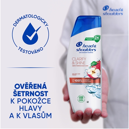 Head & Shoulders Clarify&Shine Apple Cider šampon proti lupům