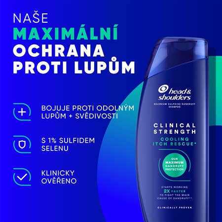 Head & Shoulders Cooling Itch Rescue šampon proti lupům a svědění