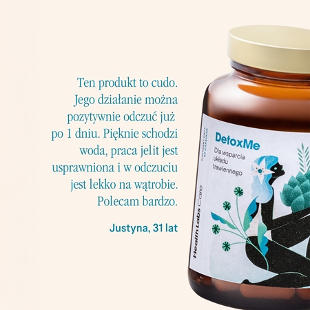 Health Labs Care DetoxMe kapsułki na poprawę czynności wątroby