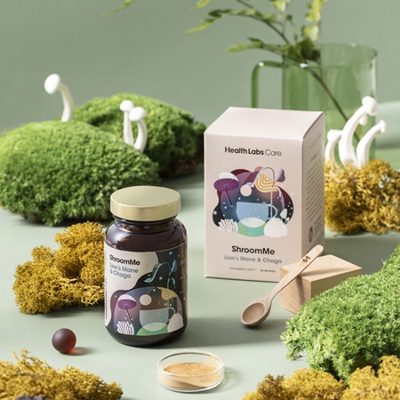 Health Labs Care ShroomMe Lion’s Mane & Chaga proszek dla poprawy koncentracji i pamięci