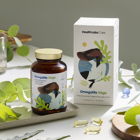 Health Labs Care OmegaMe Vege kapsułki do prawidłowego funkcjonowania serca i mózgu