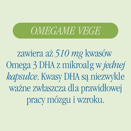 Health Labs Care OmegaMe Vege kapsułki do prawidłowego funkcjonowania serca i mózgu