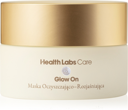 Health Labs Care Glow On máscara facial de limpeza iluminadora