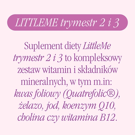 Health Labs Care LittleMe Trymestr 2 i 3 kapsułki dla kobiet w ciąży