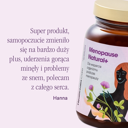Health Labs Care Menopause Natural+ kapsułki do zapewnienia komfortu podczas menopauzy