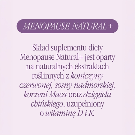 Health Labs Care Menopause Natural+ kapsułki do zapewnienia komfortu podczas menopauzy