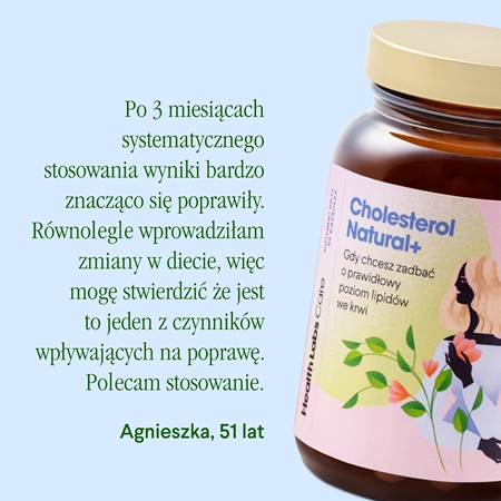Health Labs Care Cholesterol Natural+ kapsułki do utrzymania prawidłowego poziomu cholesterolu