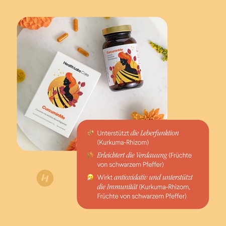 Health Labs Care CurcuminMe Kapseln zur Unterstützung des Immunsystems und der Verdauung