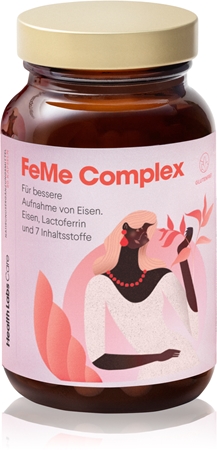 Health Labs Care FeMe Complex Kapseln trägt zur normalen Produktion von roten Blutkörperchen und Hämoglobin bei