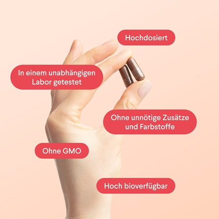 Health Labs Care FeMe Complex Kapseln trägt zur normalen Produktion von roten Blutkörperchen und Hämoglobin bei