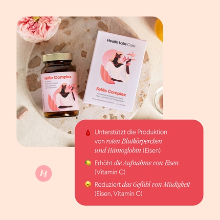 Health Labs Care FeMe Complex Hoch bioverfügbares Eisen mit Lactoferrin