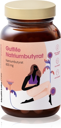 Health Labs Care GutMe Natriumbutyrat Kapseln mit hohem Gehalt an Buttersäure, magensäureresistent