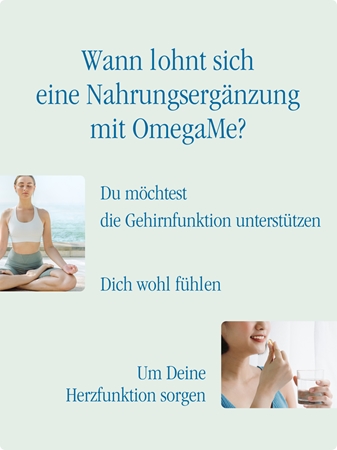 Health Labs Care OmegaMe Empfohlene Tagesdosis an Omega-3-Fettsäuren
