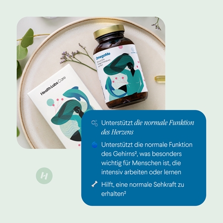 Health Labs Care OmegaMe Empfohlene Tagesdosis an Omega-3-Fettsäuren