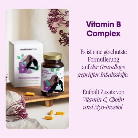 Health Labs Care Vitamin B Complex Kapseln mit Vitamin B-Komplex