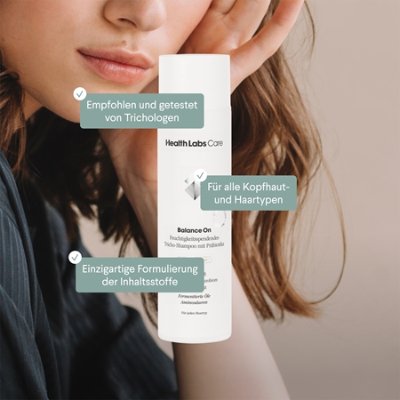 Health Labs Care Balance On Shampoo feuchtigkeitsspendendes Shampoo mit Präbiotika