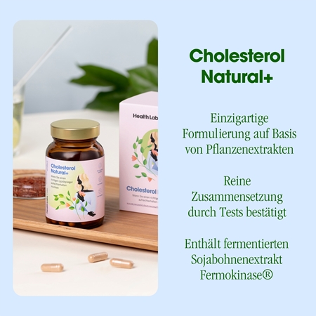 Health Labs Care Cholesterol Natural+ Kapseln zur Aufrechterhaltung eines normalen Cholesterinspiegels