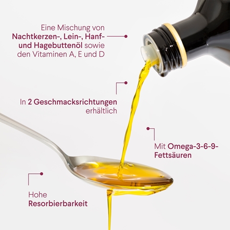 Health Labs Care RiseMe Vegane Omega-3-6-9-Fettsäuren-Komposition mit den Vitaminen A, E und D