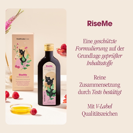Health Labs Care RiseMe Vegane Omega-3-6-9-Fettsäuren-Komposition mit den Vitaminen A, E und D