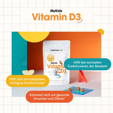 Health Labs Care MyKids Vitamin D3 Kauwürfel mit Vitamin D