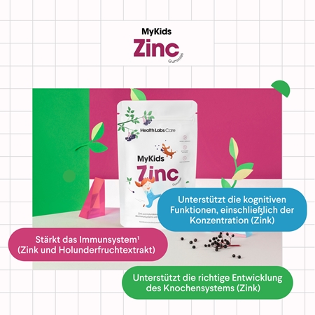 Health Labs Care MyKids Zinc Gummies mit Zink für Kinder