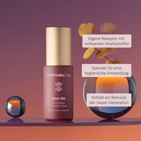 Health Labs Care Slow On revitalisierende Creme für Augen und Augenlider