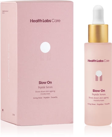 Health Labs Care Slow On glättendes Serum zur Feuchtigkeitsversorgung und Aufhellung der Haut mit Peptiden